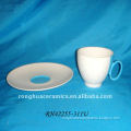 Huaide RH42255-311U Porcelain White With Blue Silicone Cup and Saucer